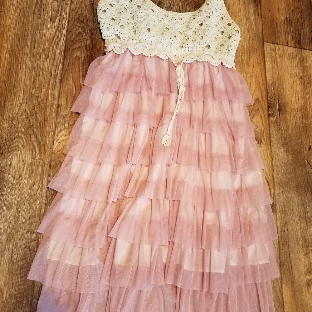 Ruffled mini dress